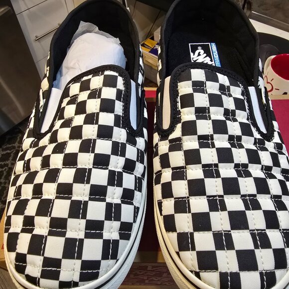 Vans Slip-er 2 MTE MOUNTAIN Slipper Checkerboard Black/White VN0A4UWOIB8 MENS 12 - Picture 4 of 9